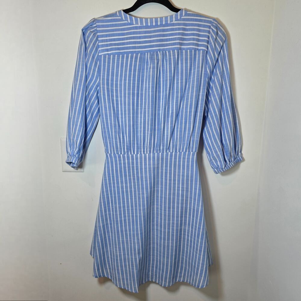 Evereve Maisy Striped Tie Front Shirt Dress Size XS - Picture 6 of 10